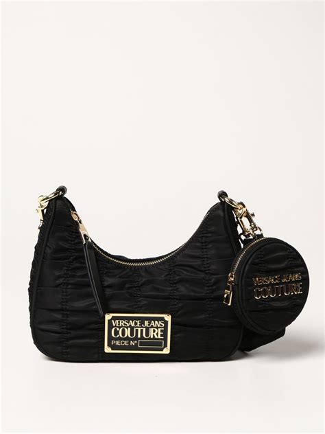 versace jeans couture tasche schwarz|Versace Jeans Couture crossbody bag.